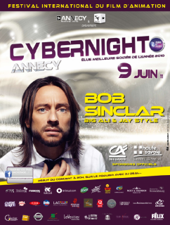 affiche Cybernight 2011 - Bob Sinclar