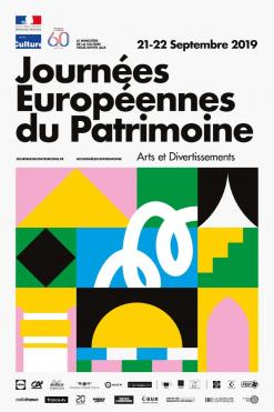 affiche Journes europennes du patrimoine 'Arts et divertissements'