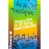 affiche Fte de la musique  Annecy